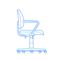 Furniture Office Chairs Stencil Svg Design File, Free Vectors File
